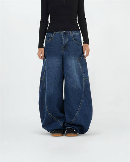 Skater Side Pockets Baggy Jeans