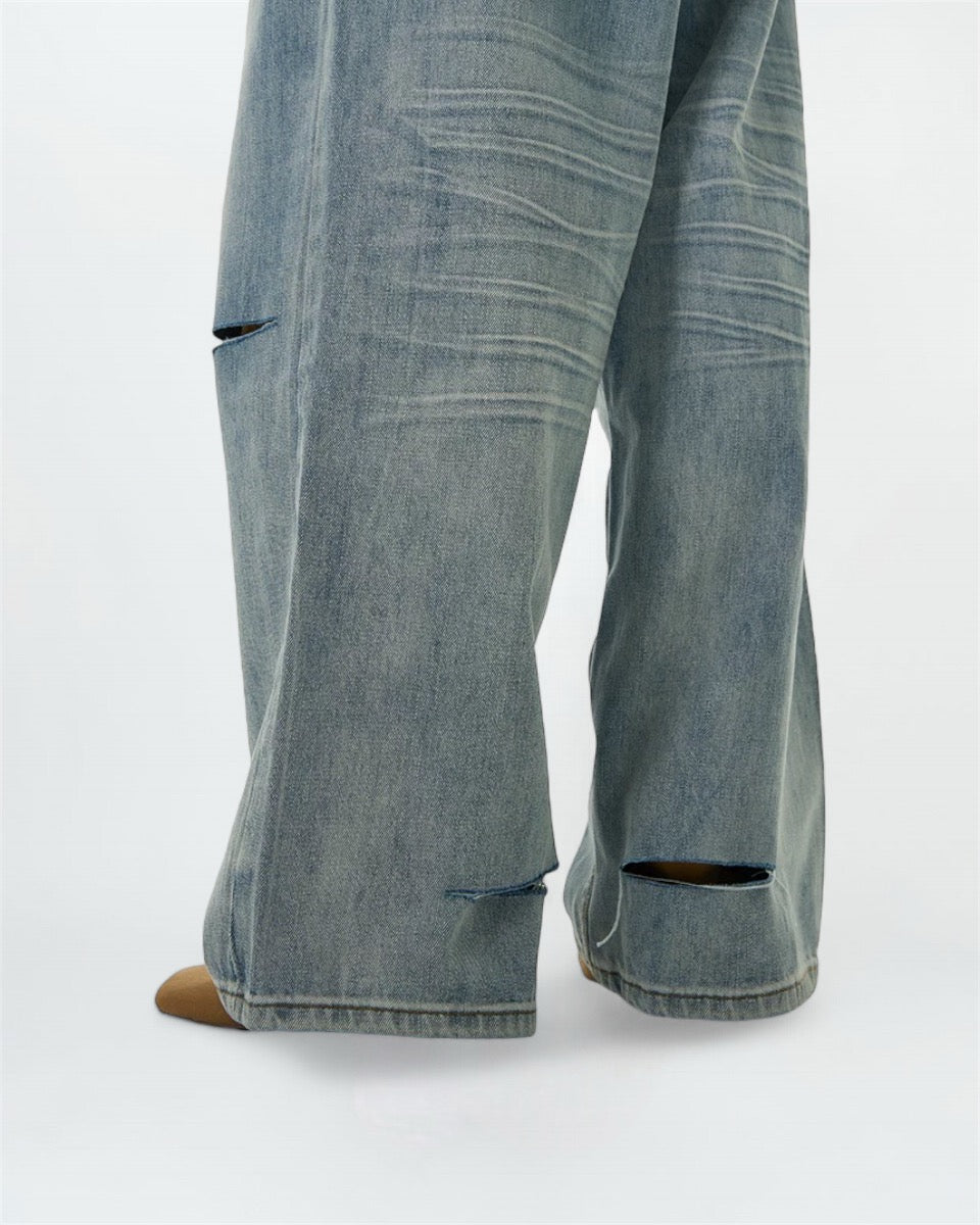 Mid-Waisted Wide-Leg Jeans