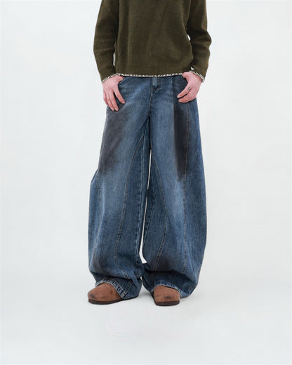 The Cofee Stains Wide Leg Jeans