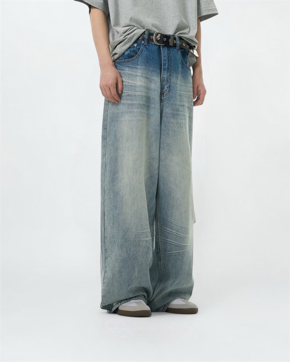 Mid-Waisted Wide-Leg Jeans