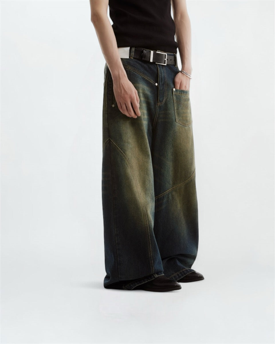 Grunge Wide-Leg Jeans