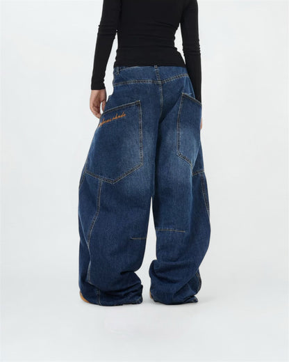 Skater Side Pockets Baggy Jeans