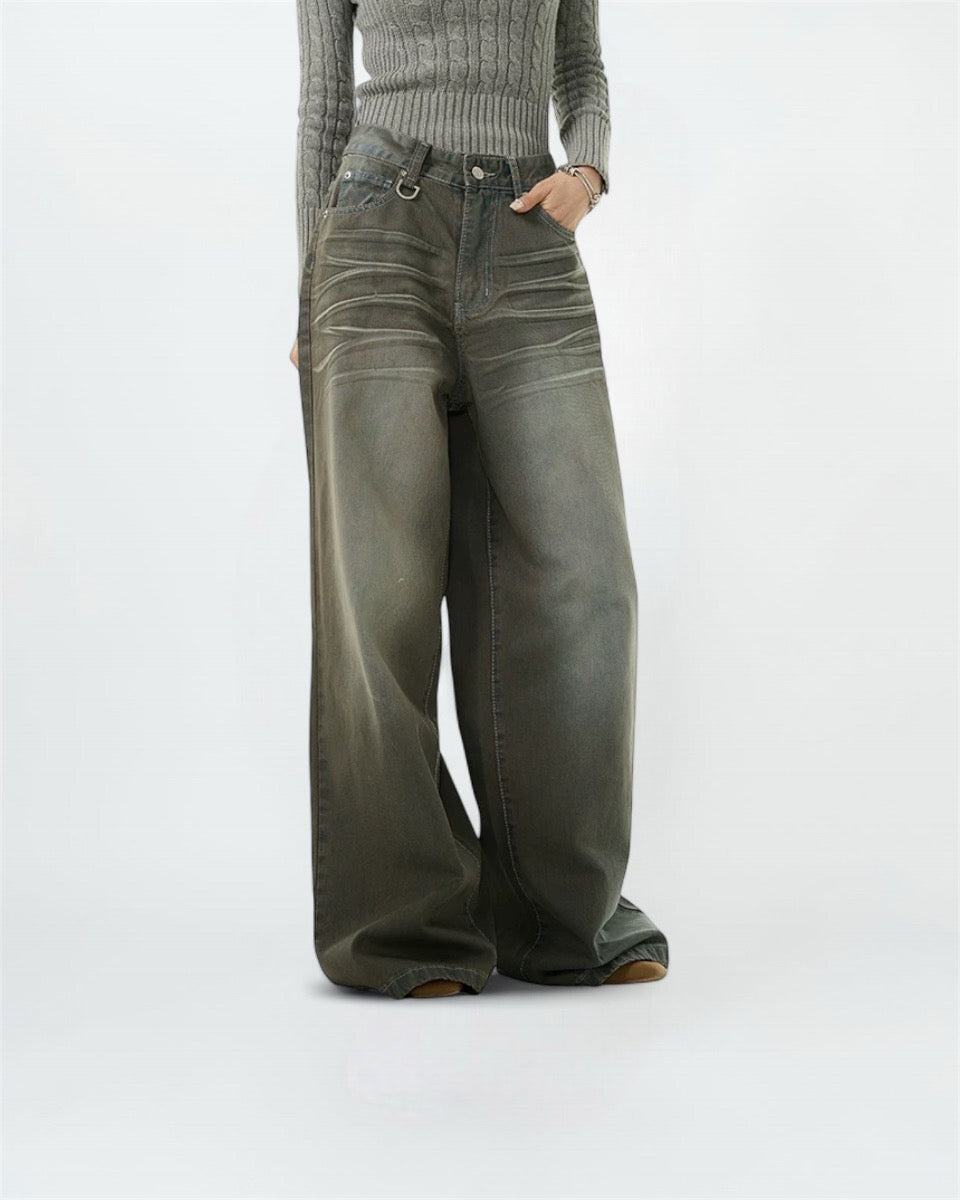 Drifter Baggy washed gray Jeans