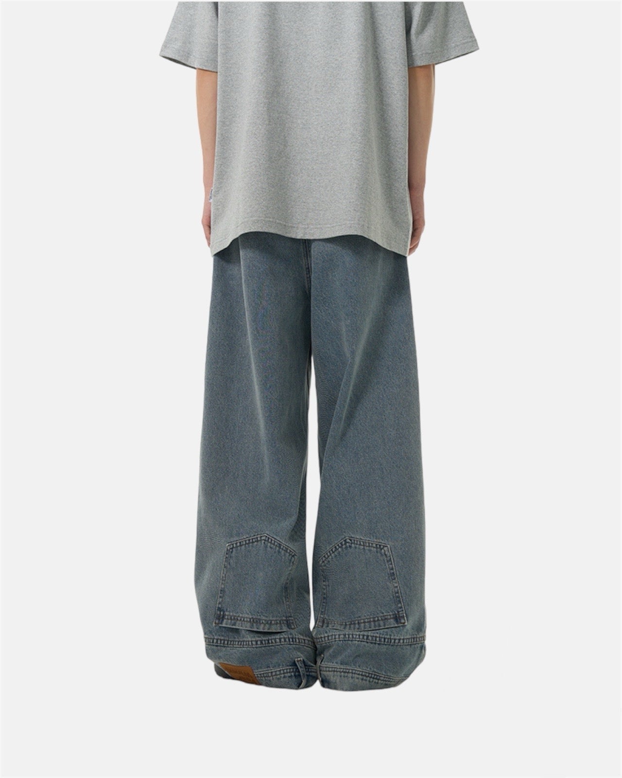 Upside down Wide-Leg Jeans