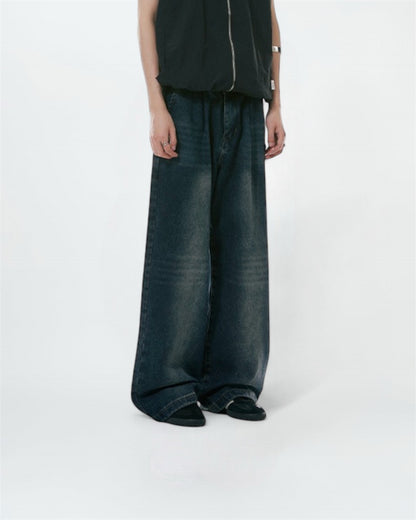 Black Wash Baggy Jeans