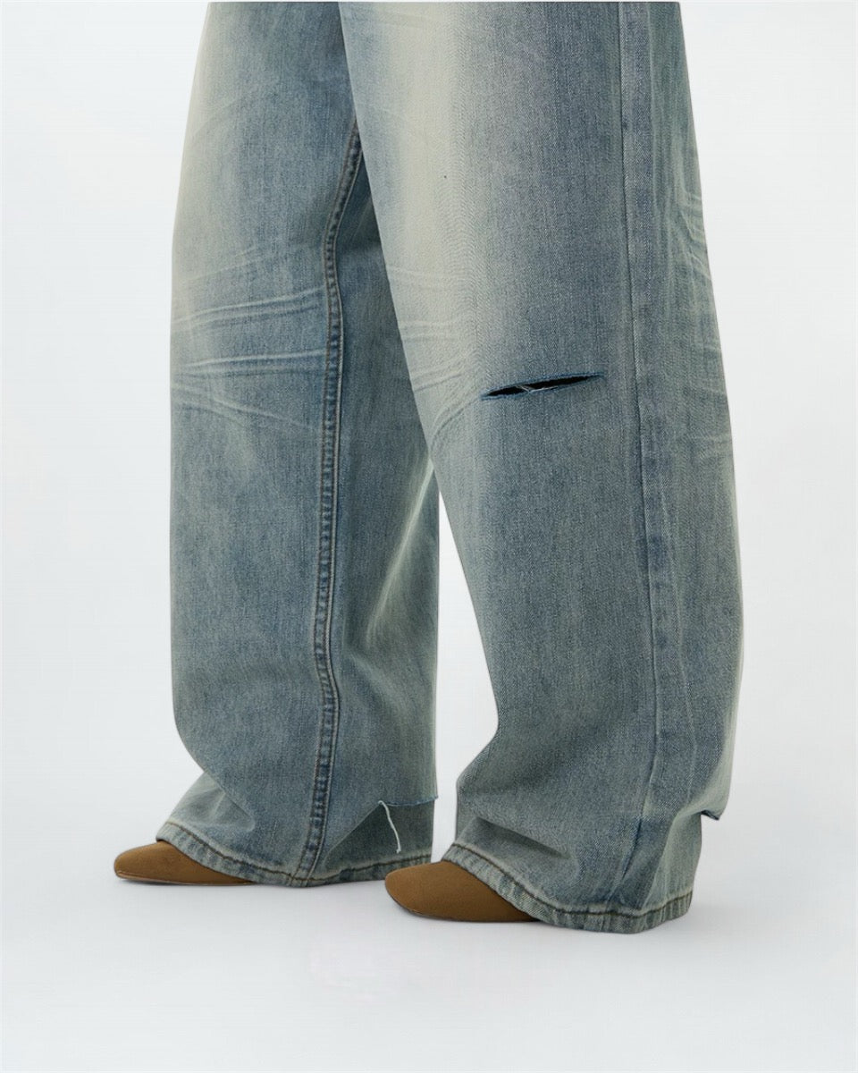 Mid-Waisted Wide-Leg Jeans