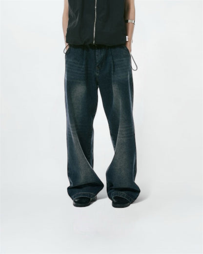 Black Wash Baggy Jeans