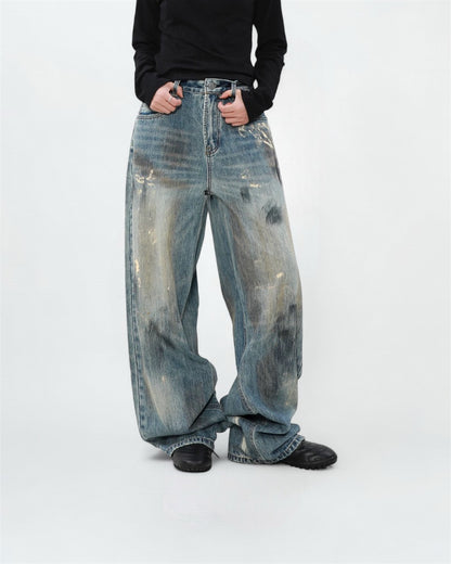 The Painted Wide Leg Jeans