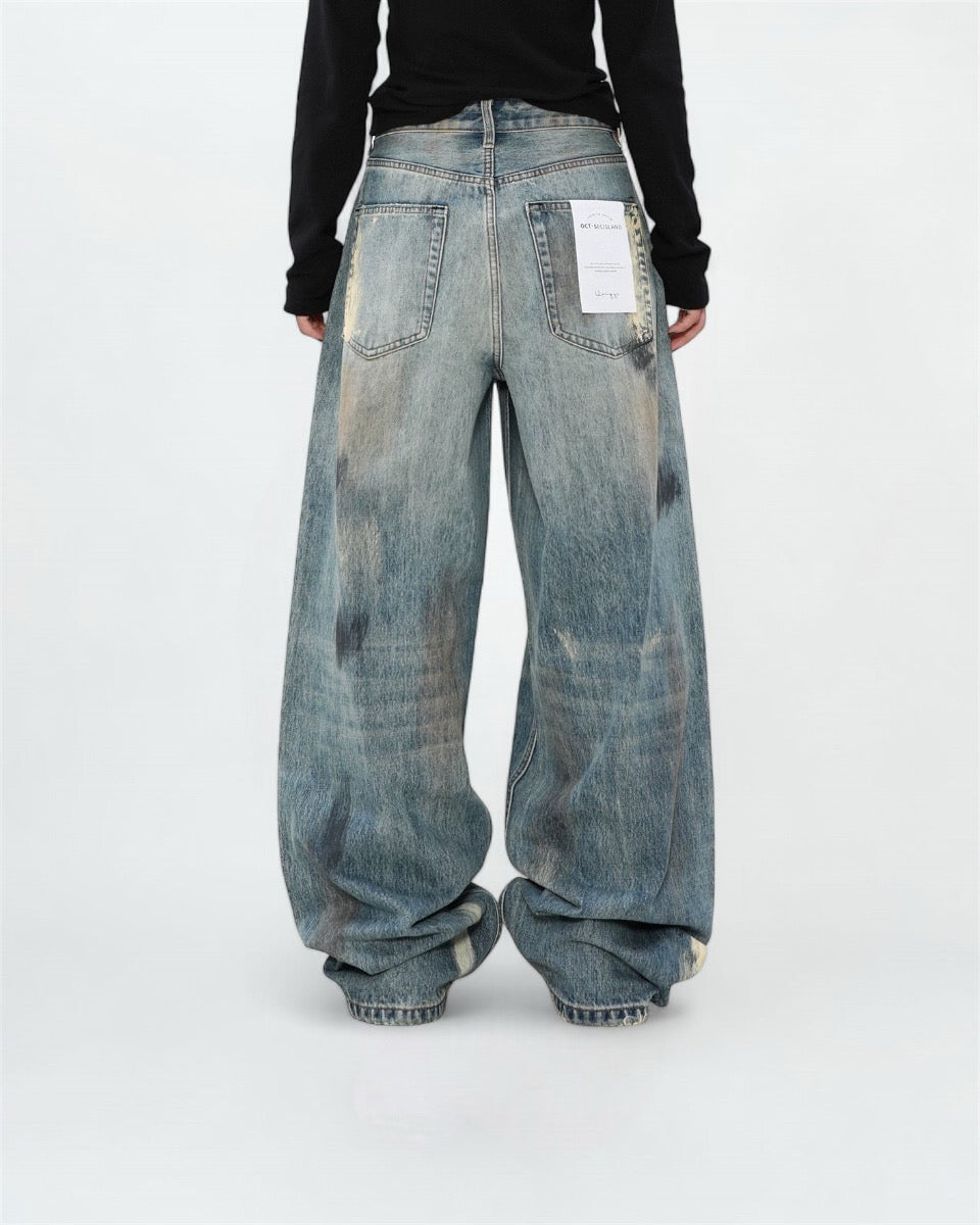 The Painted Wide Leg Jeans