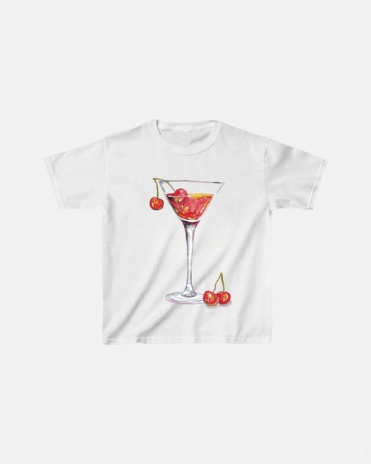 “CHERRIES&WINE” BABY TEE