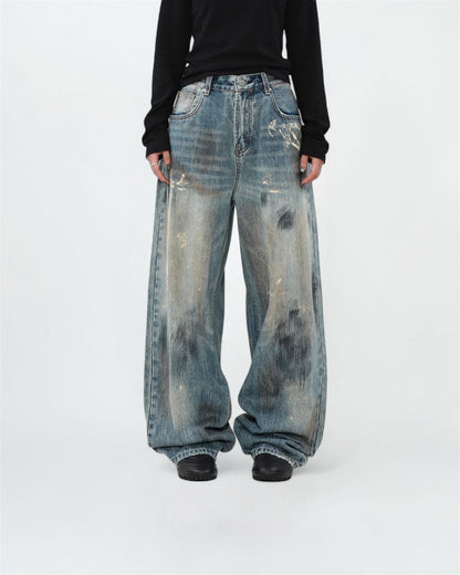 The Painted Wide Leg Jeans