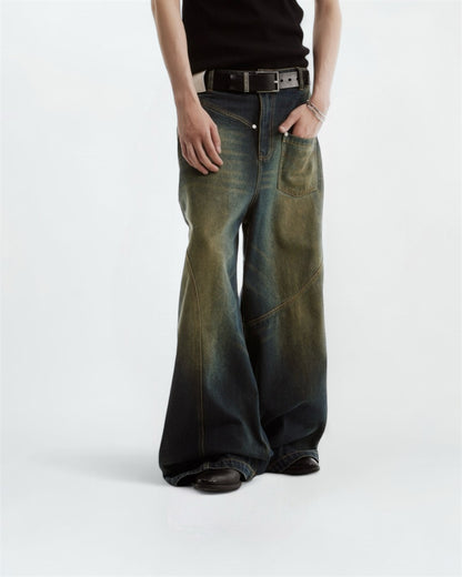 Grunge Wide-Leg Jeans