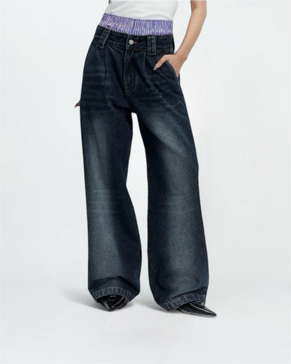 Black Wash Baggy Jeans