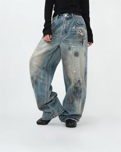 The Painted Wide Leg Jeans