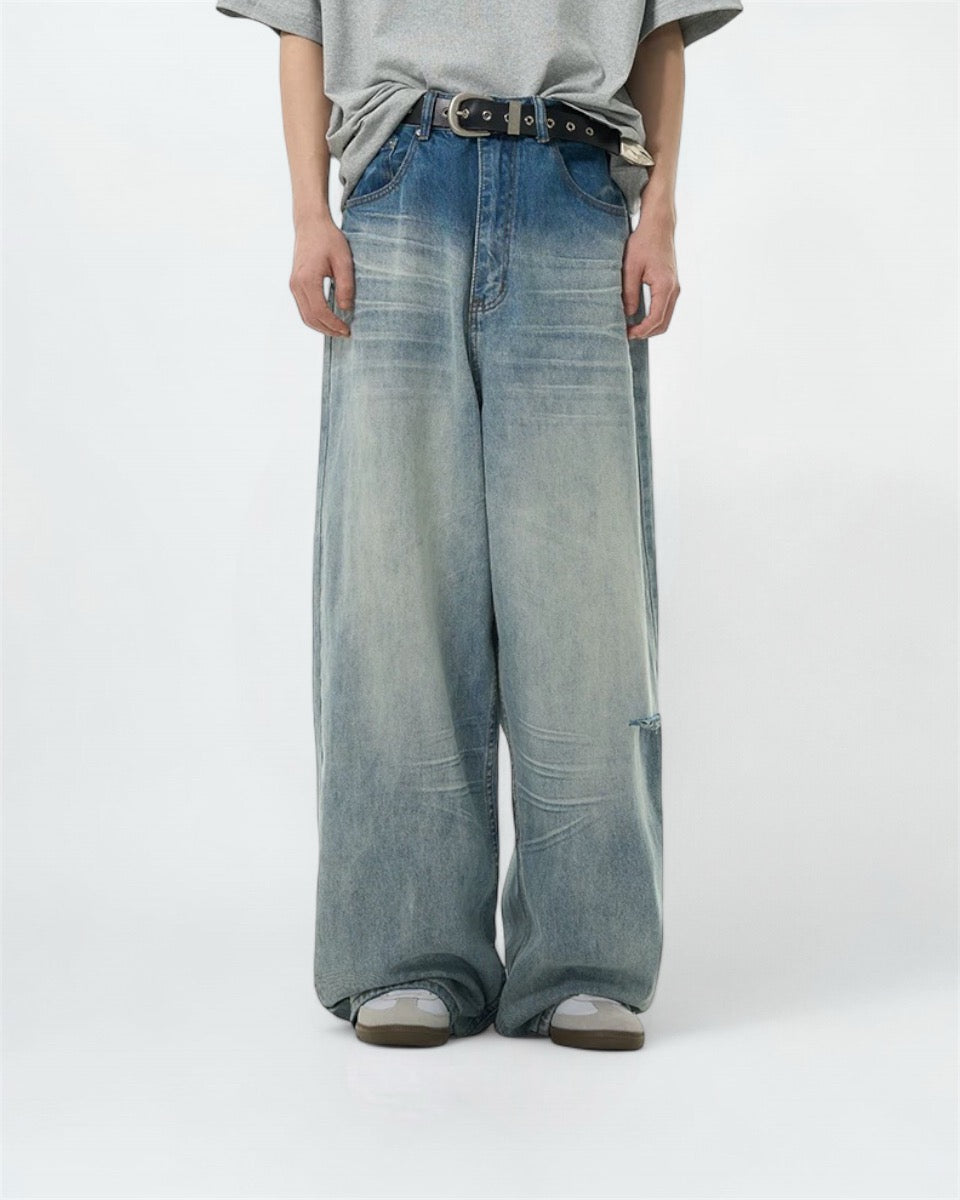 Mid-Waisted Wide-Leg Jeans